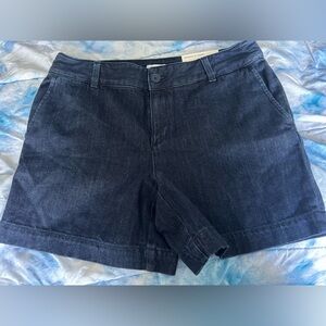 LOFT Monroe Mid Rise Denim Shorts